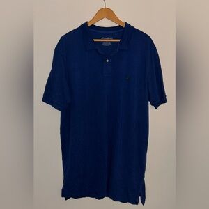 Eddie Bauer Blue Polo Shirt XLT